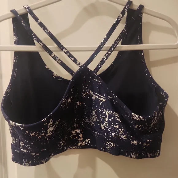 Womens Puma Blue and Silver Padded Sports Bra Size XL - Picture 3 of 6